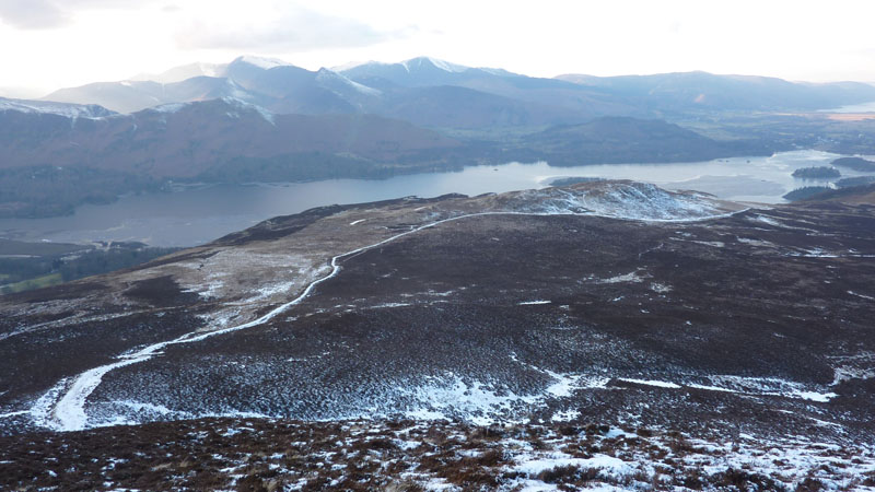 Walla Crag route